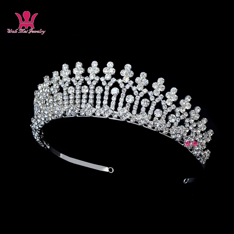 Australian Rhinestone Crystal Tiara For Women Bridal Wedding Hair Accessories Fashion Jewelry Hairwear Beauty Pageant Crowns