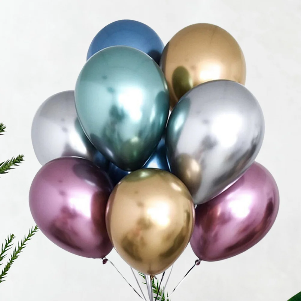 

40 Pcs Metallic Balloons Matte Wedding Decor Ballons Party Latex Birthday Decoration Emulsion