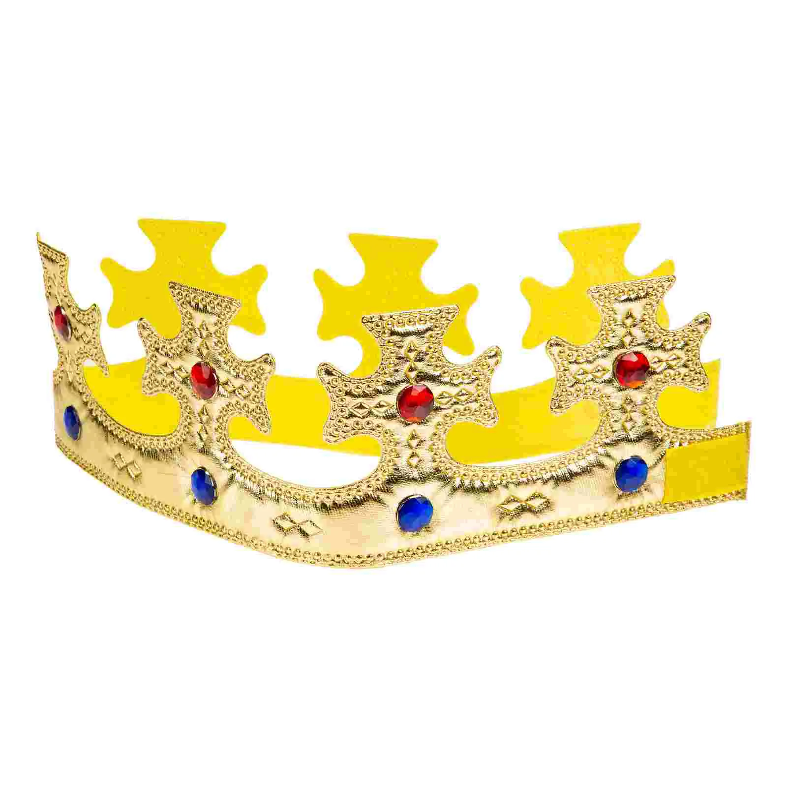 Piedras preciosas para niños Tiara niños Príncipe Corona Cosplay Rey coronas accesorios dorados rendimiento creativo bebé