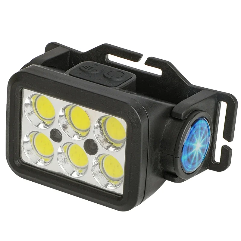 Farol LED poderoso portátil, USB recarregável, Hunting Farol, Waterproof Head Torch