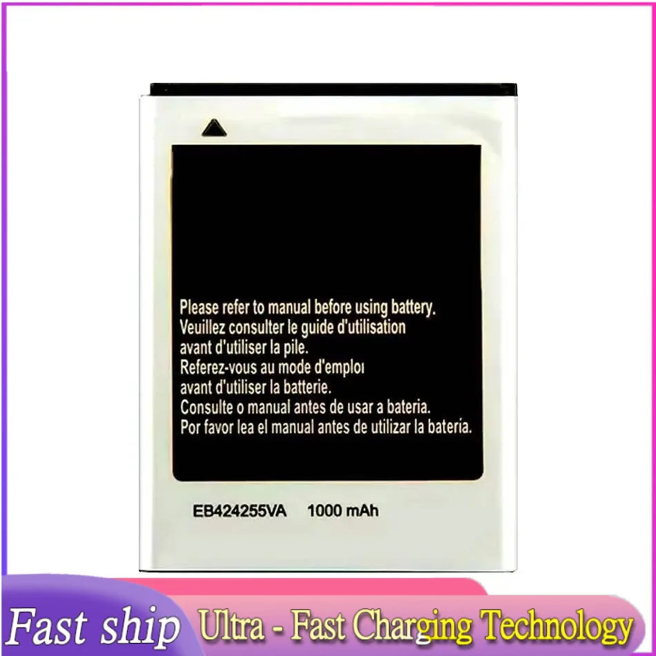 

Аккумулятор EB424255VA EB424255VU 1000 мАч для Samsung M550 C5530 S3350 S3850 S5220 S5222 M630 R450 R380 R390 Sch-R560 R561