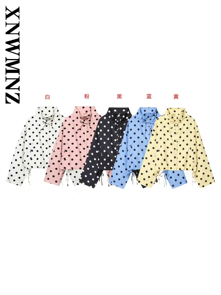 

XNWMNZ 2026 Summer Woman Vintage Casual Turtleneck Collar Outerwear Fashion Commuting Spring Woman's Long Sleeve Holiday Jacket