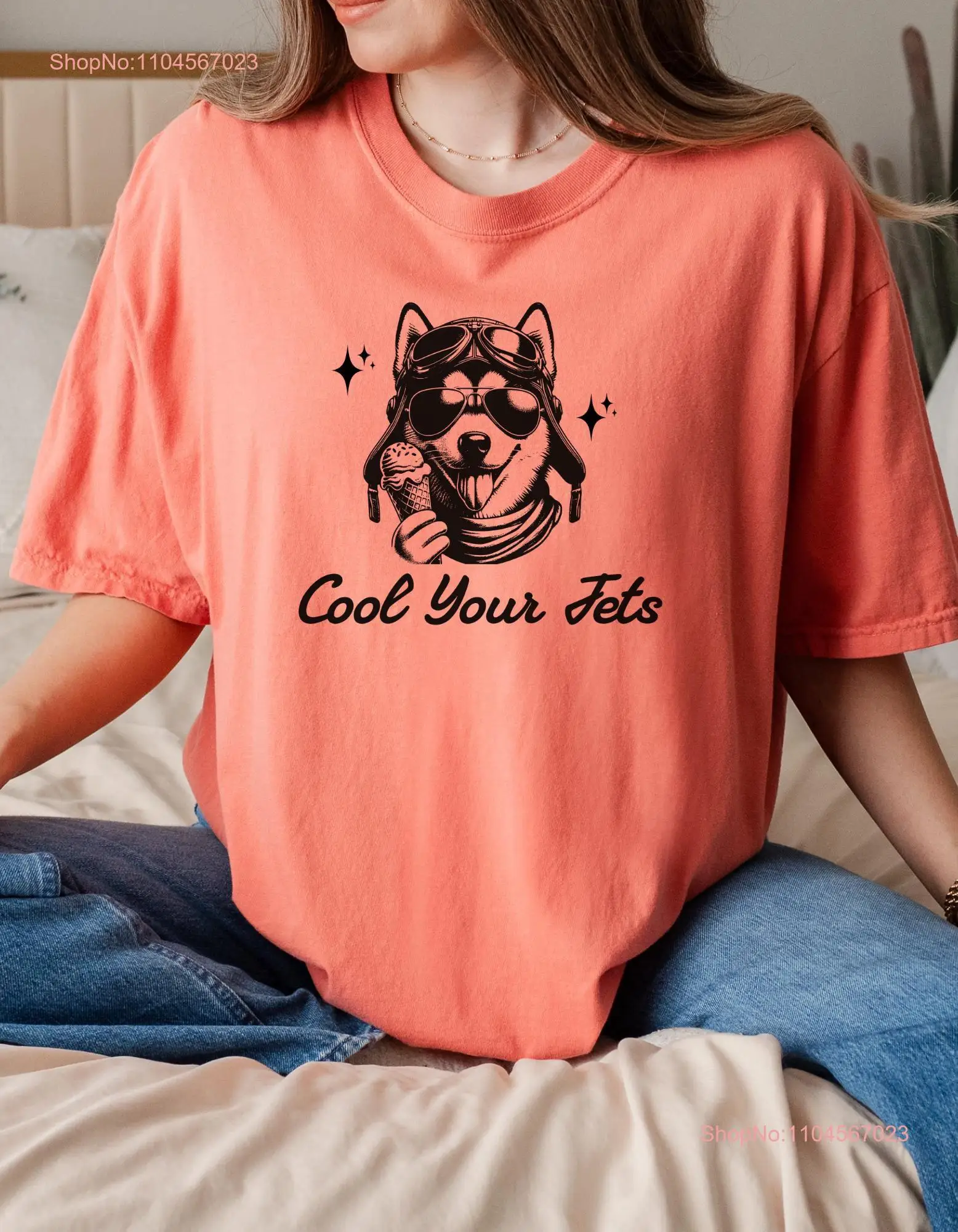 Cool Your Jets Comfort Colors T Shirt Timeless Meets Retro Flair Perfect Vintage Idea for a Dog Loving Friend