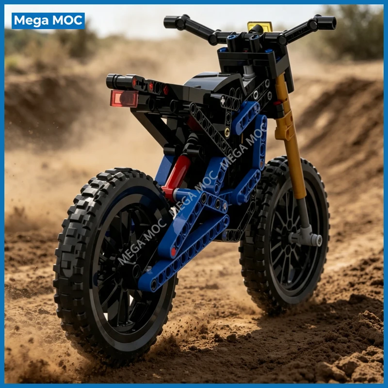 Electric Bicycle Building Blocks, Modern Urban Commuter Vehicle MOC, DIY Assemble Model Toy For Adult Collectors