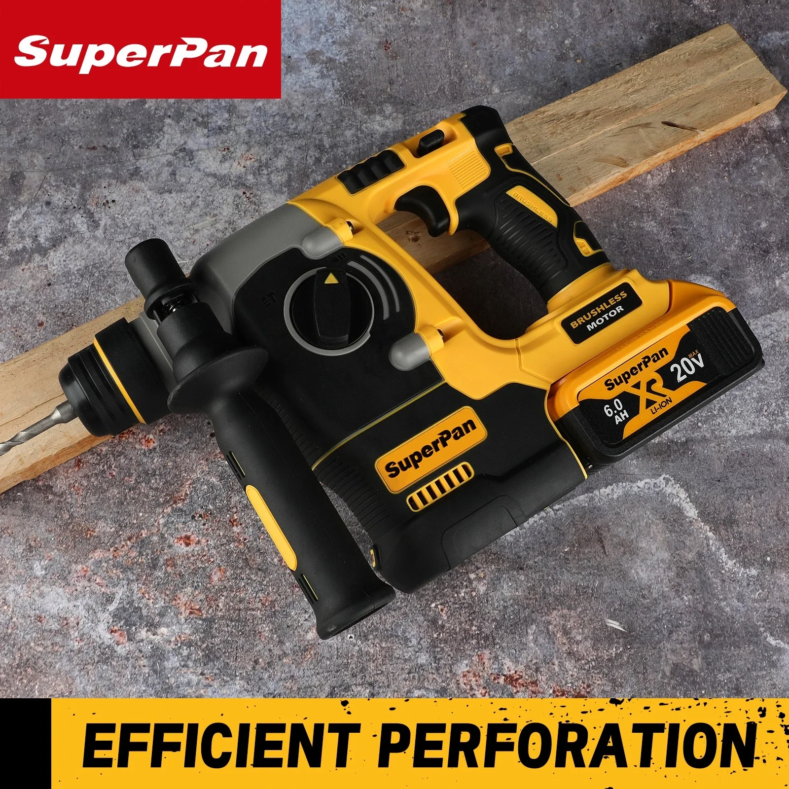 

Ударная дрель-шуруповерт Superpan DCH273 DIY, 1100 об/мин, 20В, 4600 уд/мин, многофункциональный инструмент для сборки кемперов, совместим с аккумулятором DeWalt 20В