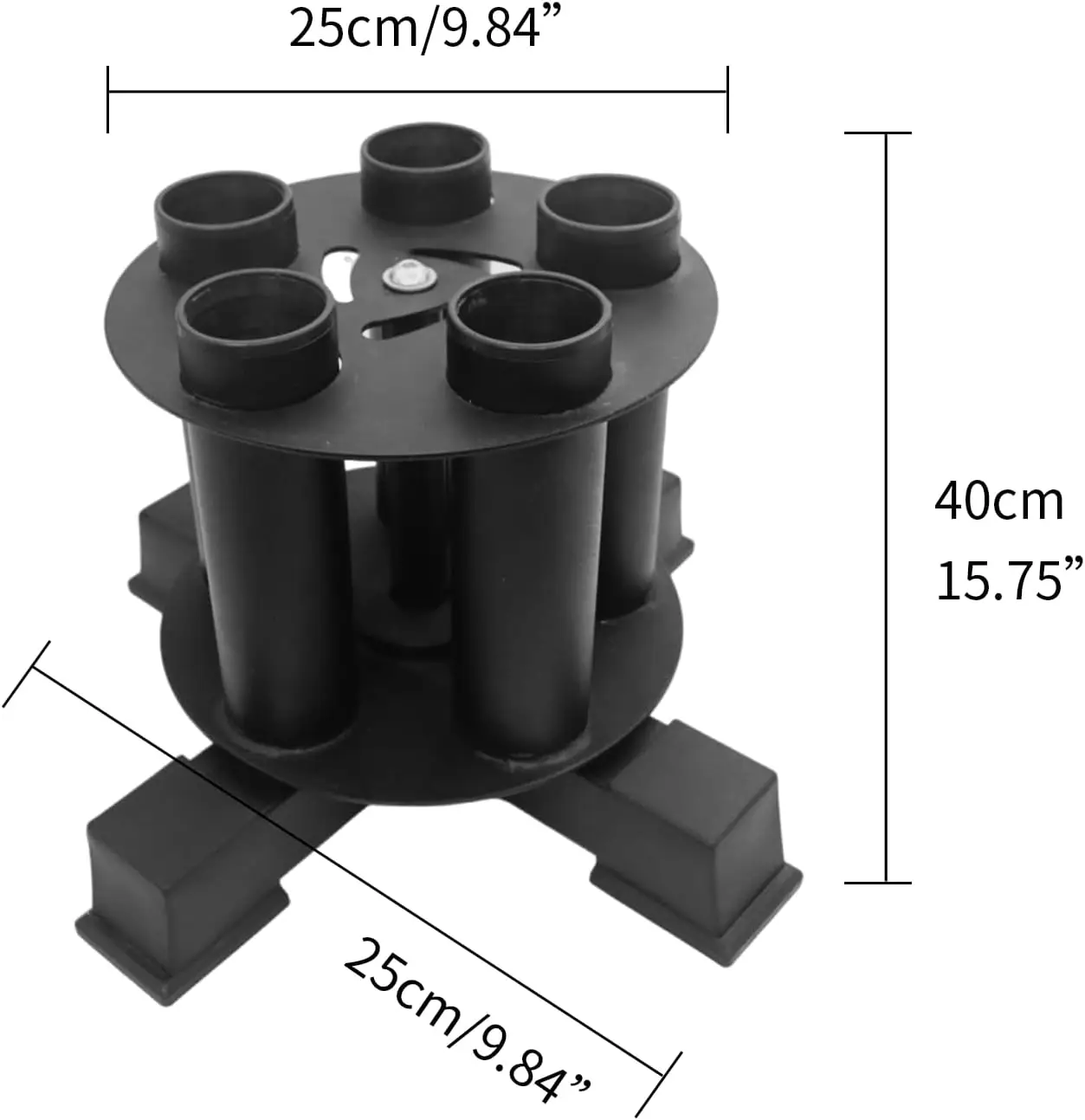 Barbell Holder Storage & Organization For Home Commercial & Garage Gyms Holds 5 Bars Curl Bar Hex Bars Tricep Bars