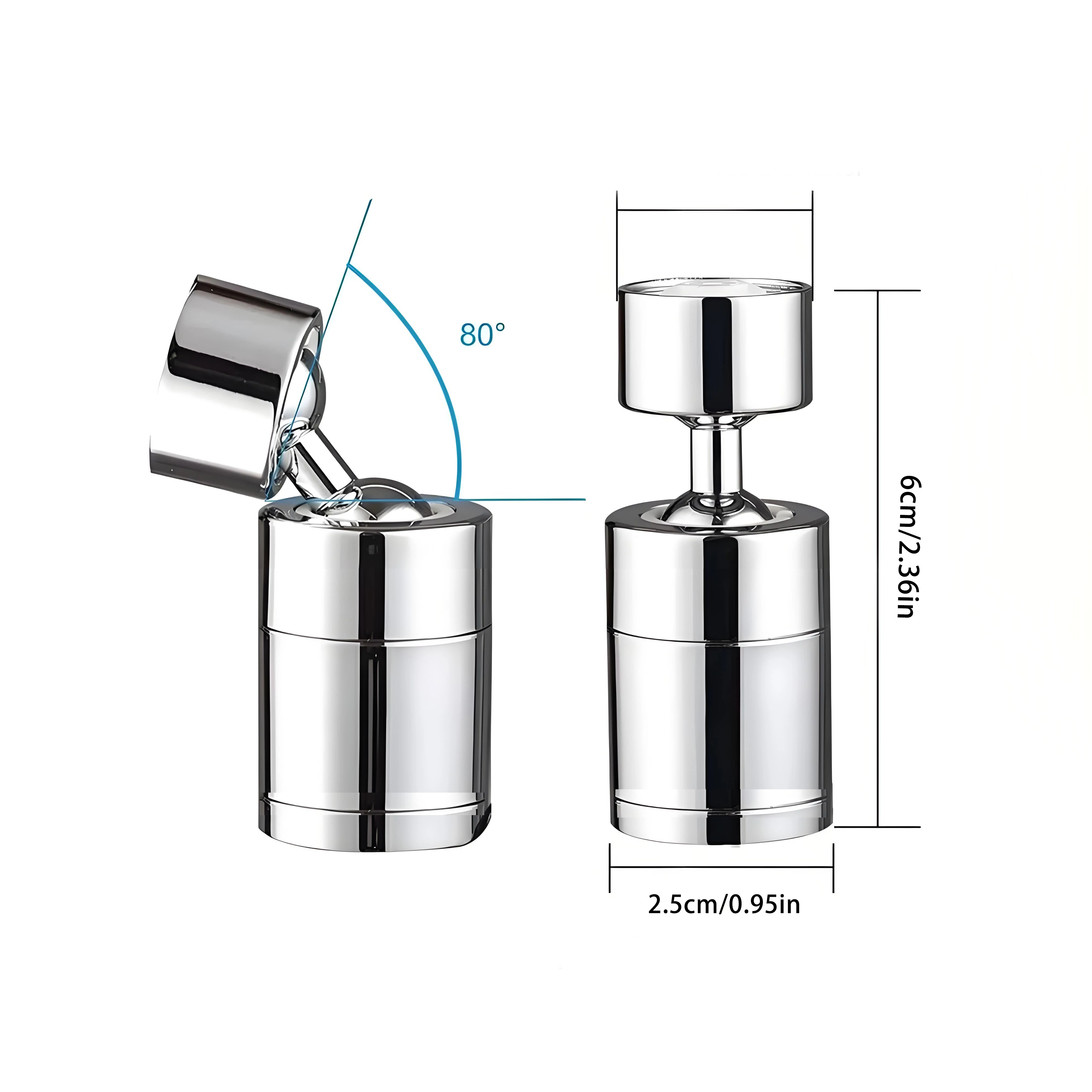 360° Rotary Kitchen Faucet Spray Head Filter washbasin Splash proof Adapter 2 Mode adjustable Kitchen Sink Faucet Aerator