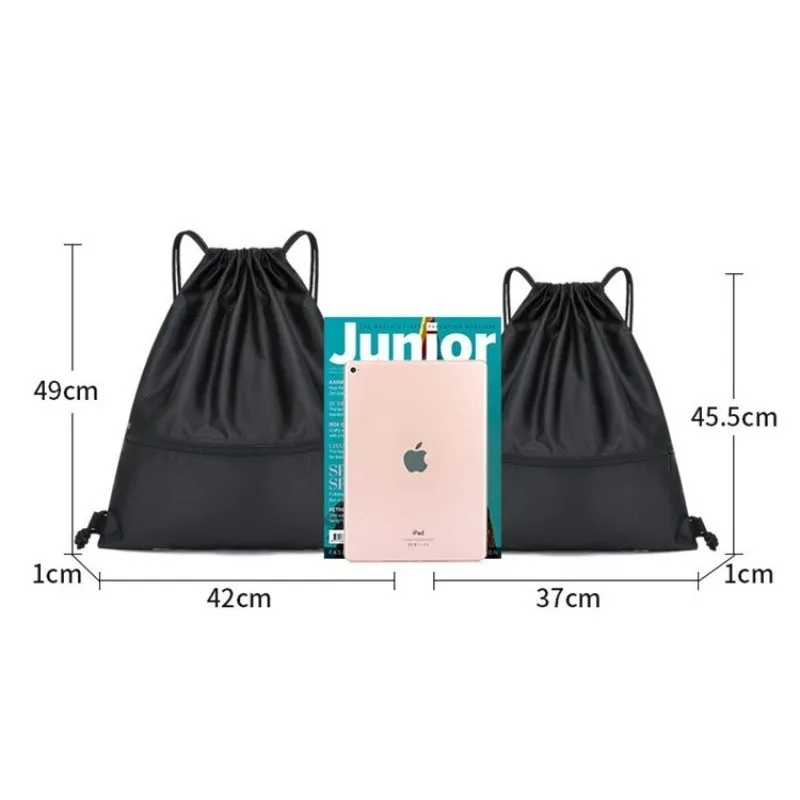 حقيبة ظهر جافة برباط للجنسين كاجوال ذات سعة كبيرة، حقيبة كرة سلة رياضية، حقيبة تخزين للسفر #1