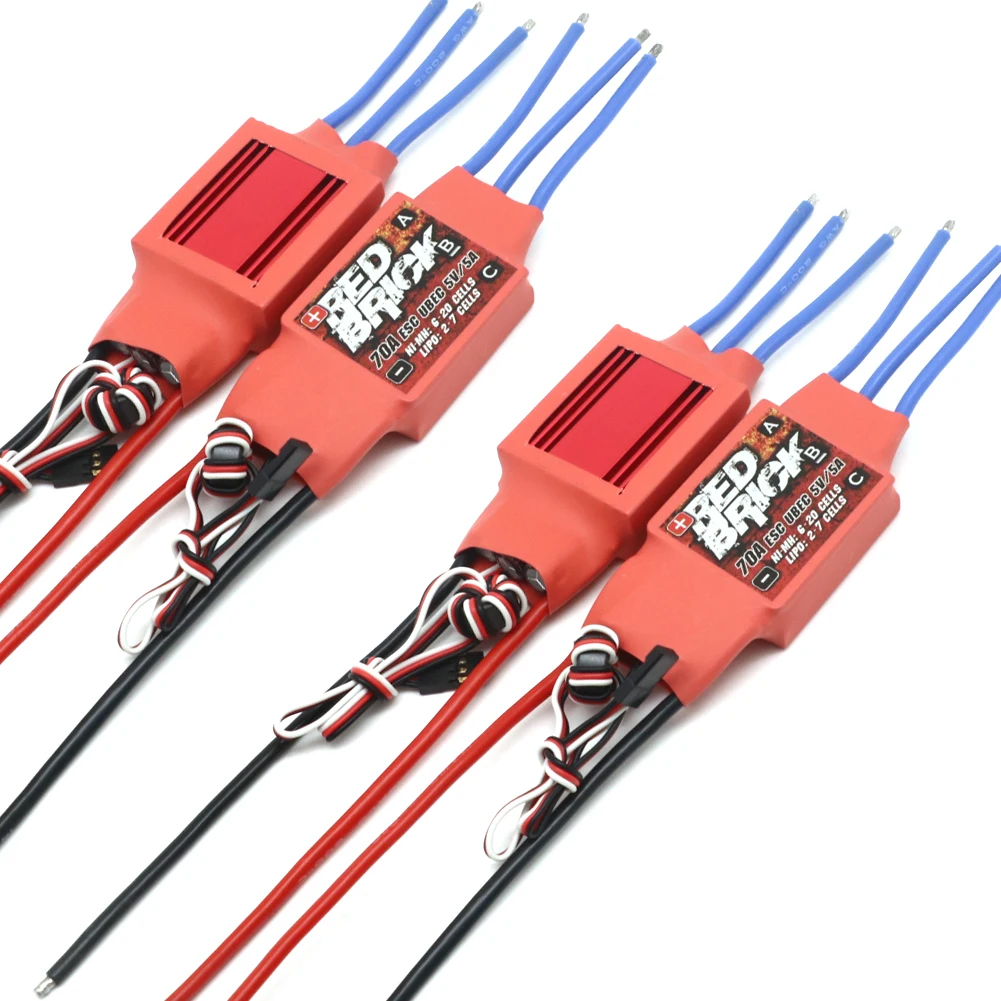 Red Brick 50A/70A/80A/100A/125A/200A Brushless ESC Electronic Speed Controller 5V/3A 5V/5A BEC for FPV Multicopter