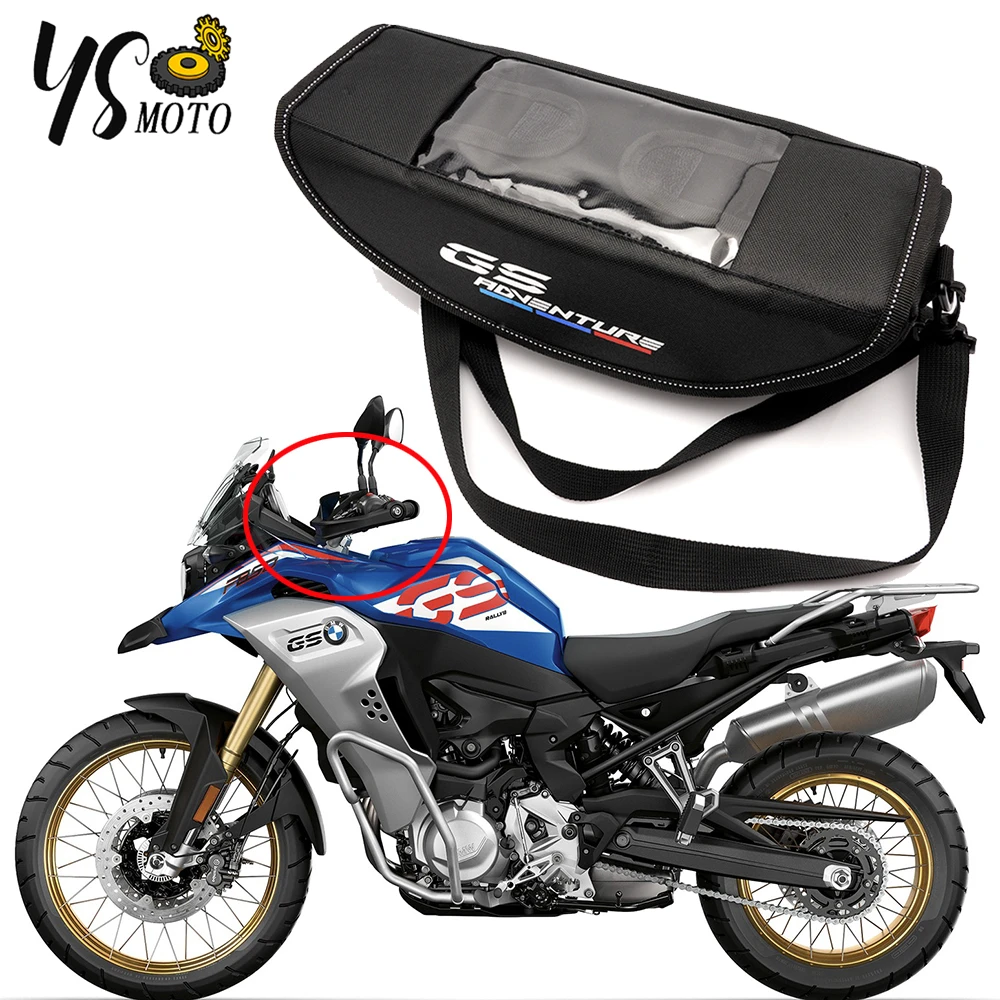 For BMW F850GS F800GS F750GS R1200GS R1250GS ADV Embroidered LOGO Motorcycle Waterproof And Dustproof Handlebar Storage Bag