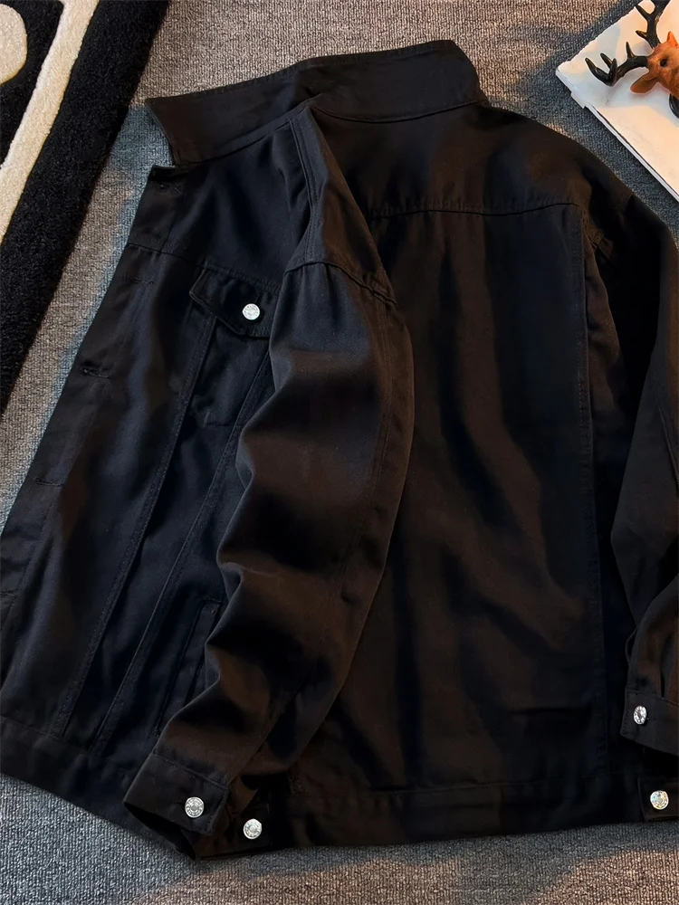 

Loose Casual Bla Denim Jaet Men's Spring Autumn Korean Trendy Workwear Sle Versatile High-End Feeling Loose Fit Jeans J...