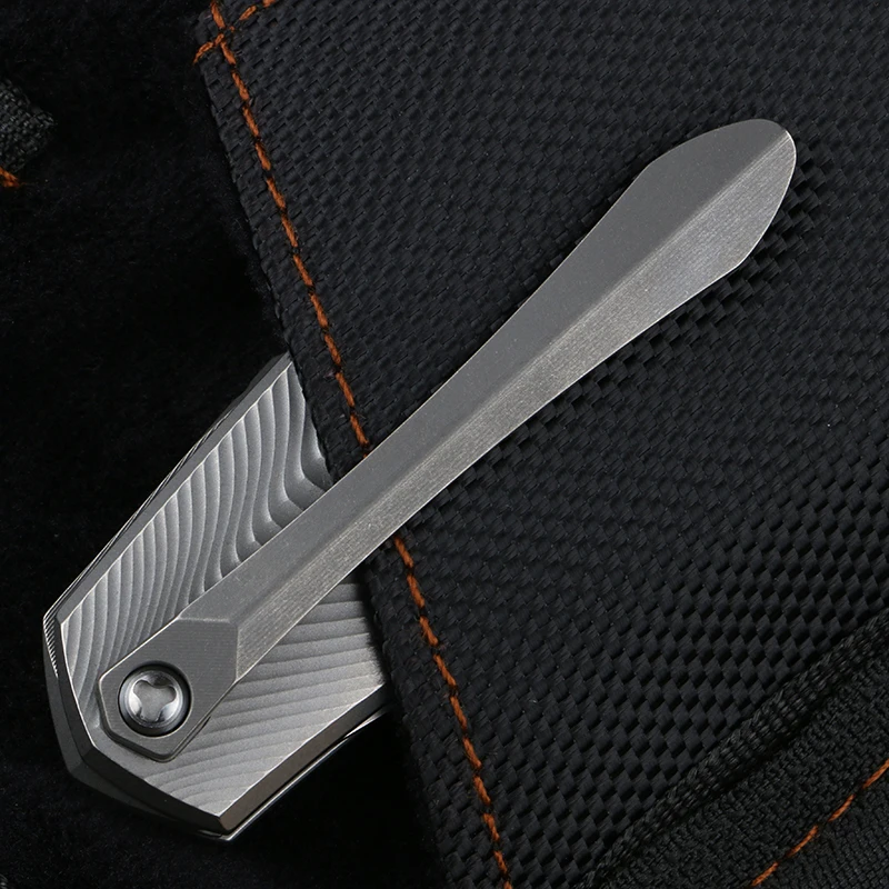 Imagem -06 - Green Thorn Bio-folding Knife Lâmina Vg10 Tc4 Titanium Handle Acampamento ao ar Livre Caça Ferramenta de Sobrevivência Edc