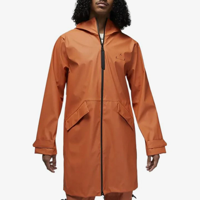 Nike genuine JORDAN new men's orange hooded long sleeved jacket jacket DV7692-872