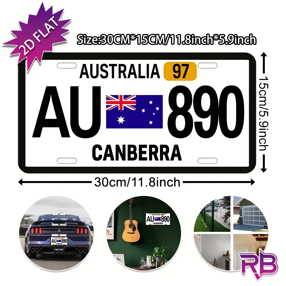 2D Flat - This Is a 2D Flat Sign with UV Printing, Showcasing Australian-Themed Wall Art That Features Designs of Australia And