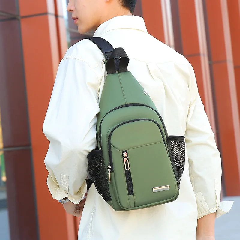 

Новая модная мужская повседневная уличная сумка на одно плечо из ткани Оксфорд, многофункциональная сумка через плечо большой вместимости