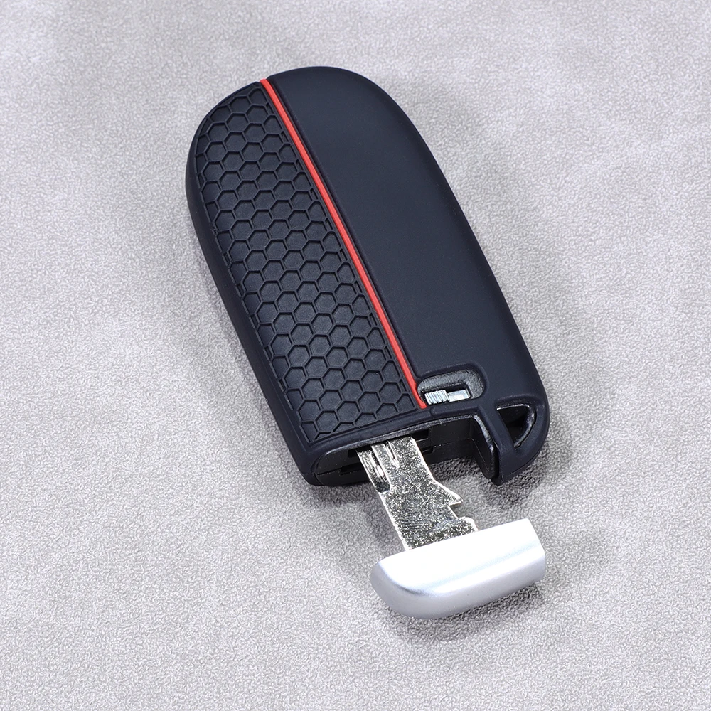 Silikon-Smartkey-Hülle Passend für Jeep Grand Cherokee WK2 2014-2021 Cherokee KL 2014-2023 Dodge Dart 2013-2016 Durango 2014-2026 – Detail 2