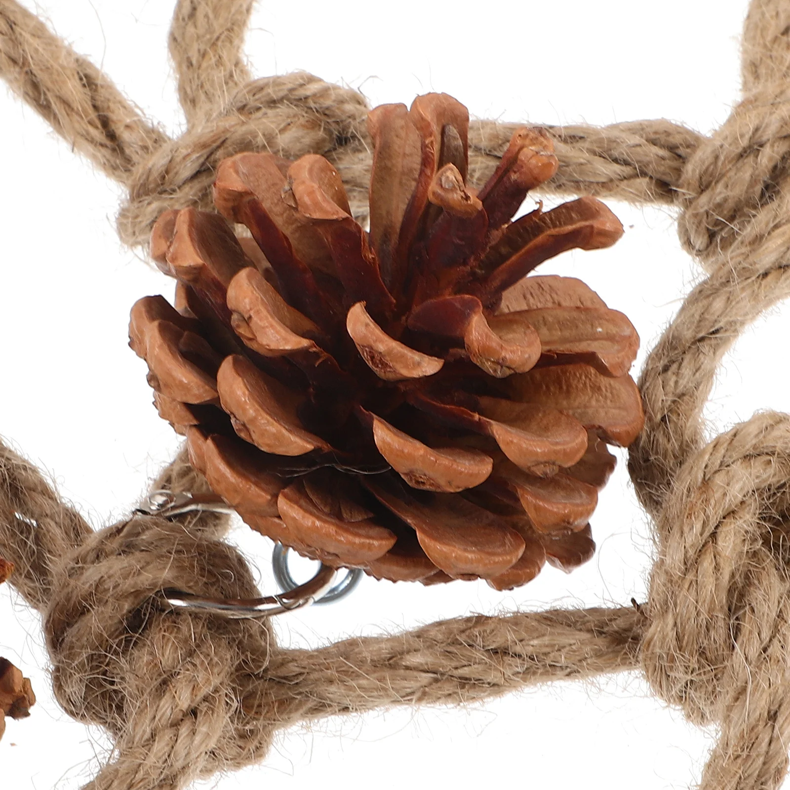 

Parrot Climbing Net Woven Hemp Rope Bird Exercise For Lovebird Finch Cockatiel Pet Perch Decoration Durable Chewing Biting Play