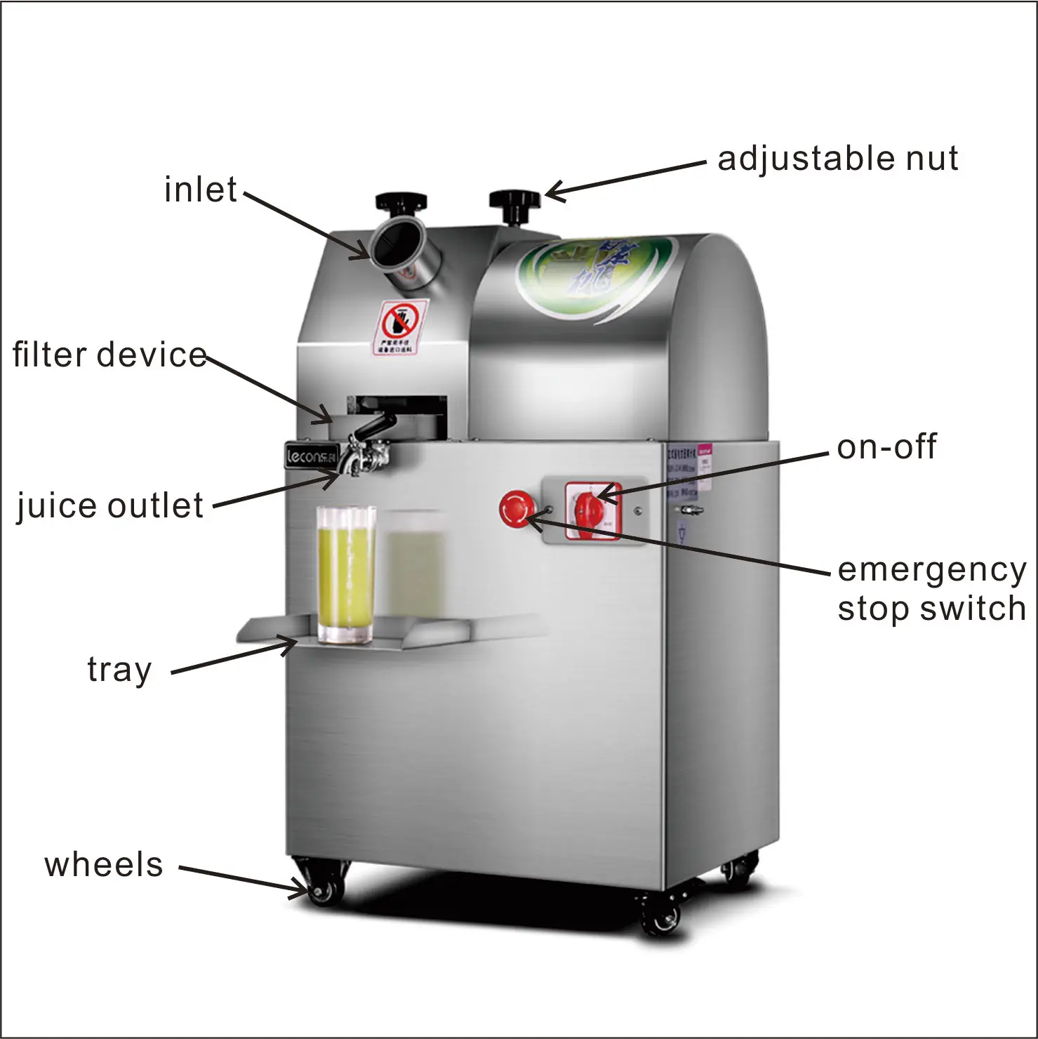 Kolice New design commercial powerful sugarcane juice machine sugarcane extractor machine electric cane juicer machine