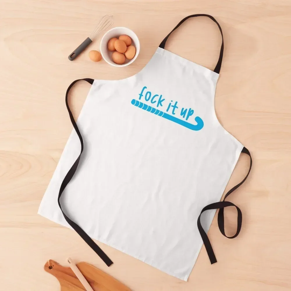 Fock It Up! Light Blue Edition Apron Kitchen Handle For Women Ladies kitchen utensil Apron