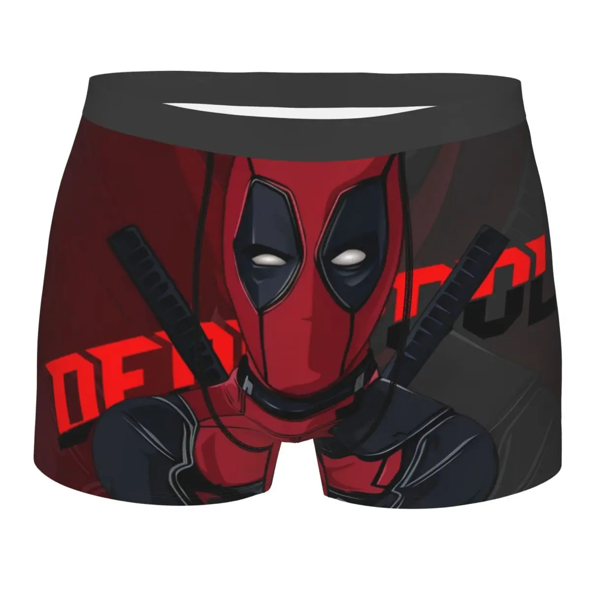 Men Deadpool Superhero Art Boxers Briefs Fun Underwear Gifts Cartoon Anime Boxer Shorts Men's Quilt Underpants Soft