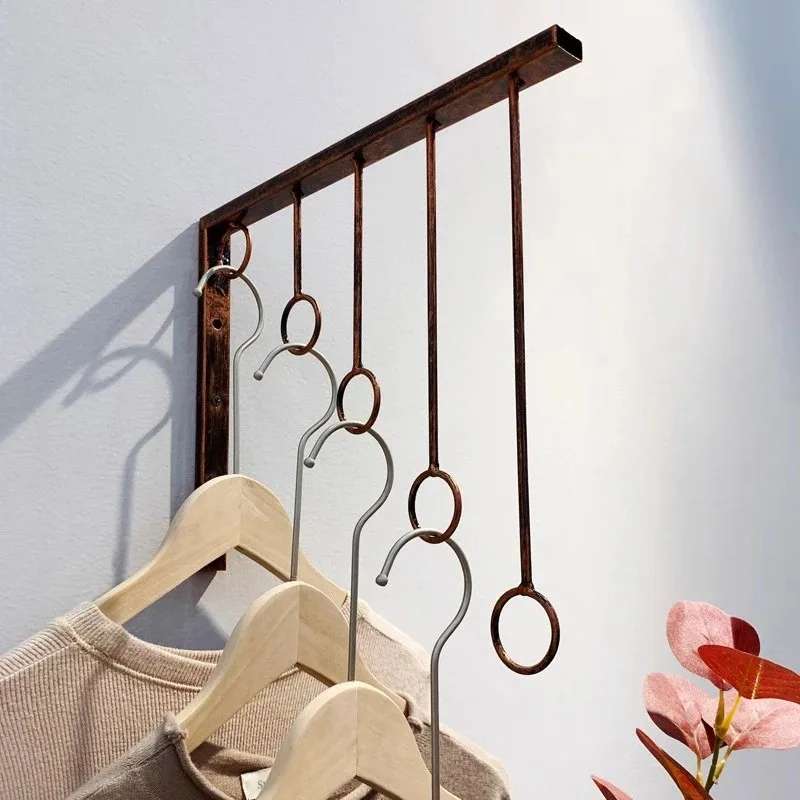 Wandgarderobe Store Display Kleiderbügel Modernes Wohnzimmer Stahl Kleiderständer Innen Mehrzweck Garderobenständer Platzsparend