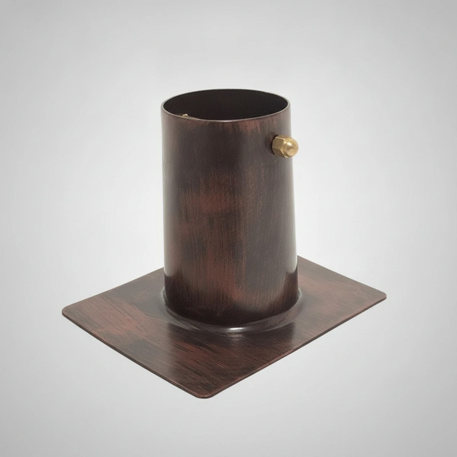 Downspout Outlet with Base Plate Faux Copper Downspout Outlet Hardware Heavy-Duty Metal-Like for Roof Drainage, Villas