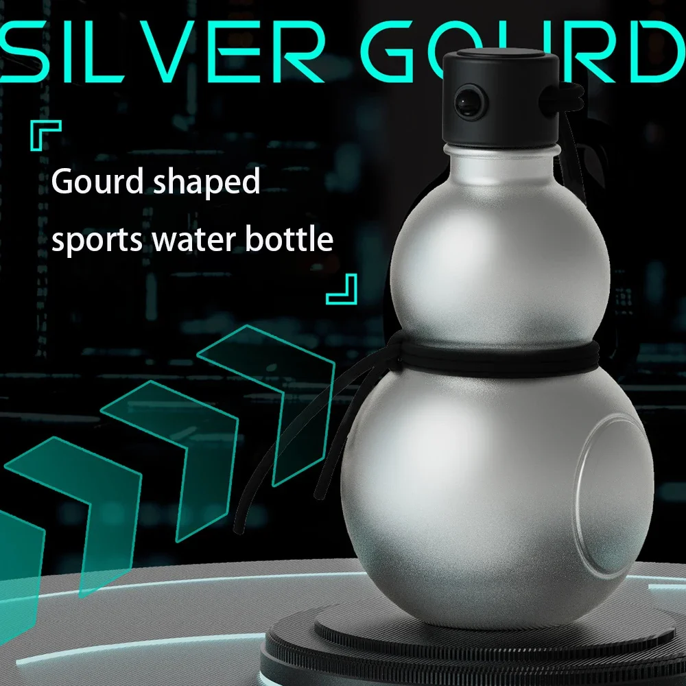 Hot selling gourd water cup, Creative fashionable portable sports water cup, High temperature resistant Tritan kettle, 900ml