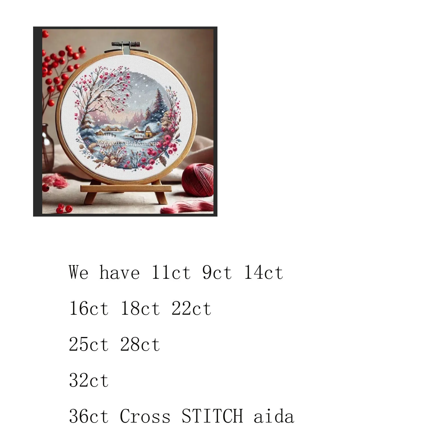 Kreuzstich-Set, Weihnachten, Winter, Schnee, Landschaft, Kreuzstich-Set, Homfun, Basteln, Kreuzstich, Malerei, Dekorationen für Zuhause