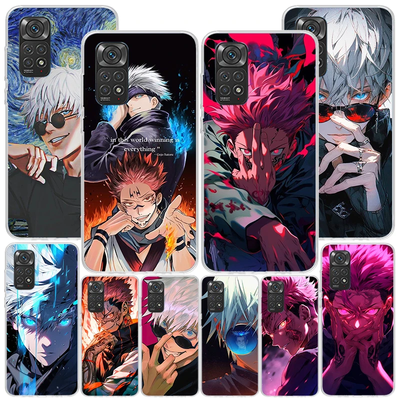 Hot Anime Jujusu Kaisen Phone Case For Xiaomi Redmi Note 13 12S 12 11 11S 11E 10 Pro Plus 10S 11T 9 9S 8 8T 7 5G Personalized Co