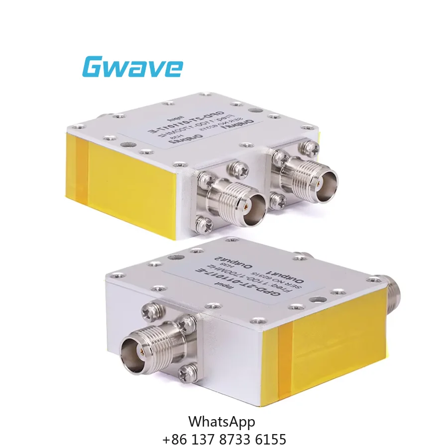 2-Way TNC Power Divider For Telecom One Output With DC Block 30 Watts Rated 1.1 GHz To 1.7 GHz