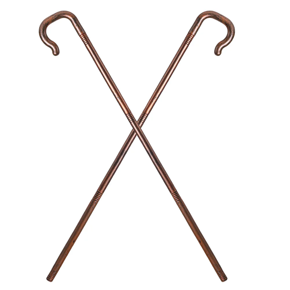 

2Pcs Halloween Crutch Props Realistic Cosplay Cane Party Supply Decorative Cane Prop for Performance Photo Prop