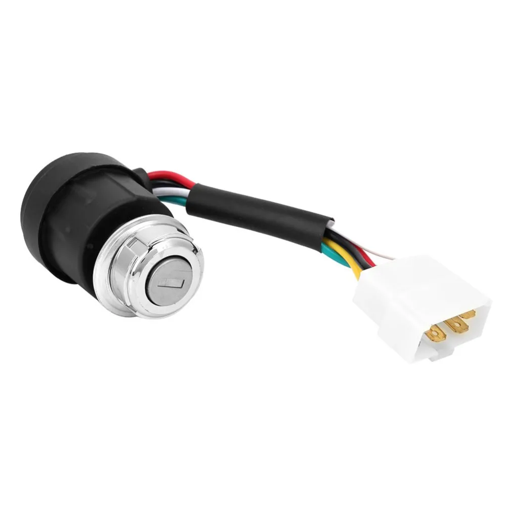 1Pcs 178F 186F Diesel Engine Tiller Key Switch 5 Wires 2 Keys Tiller Start Switch Aftermarket Replacement Part Air Cooled