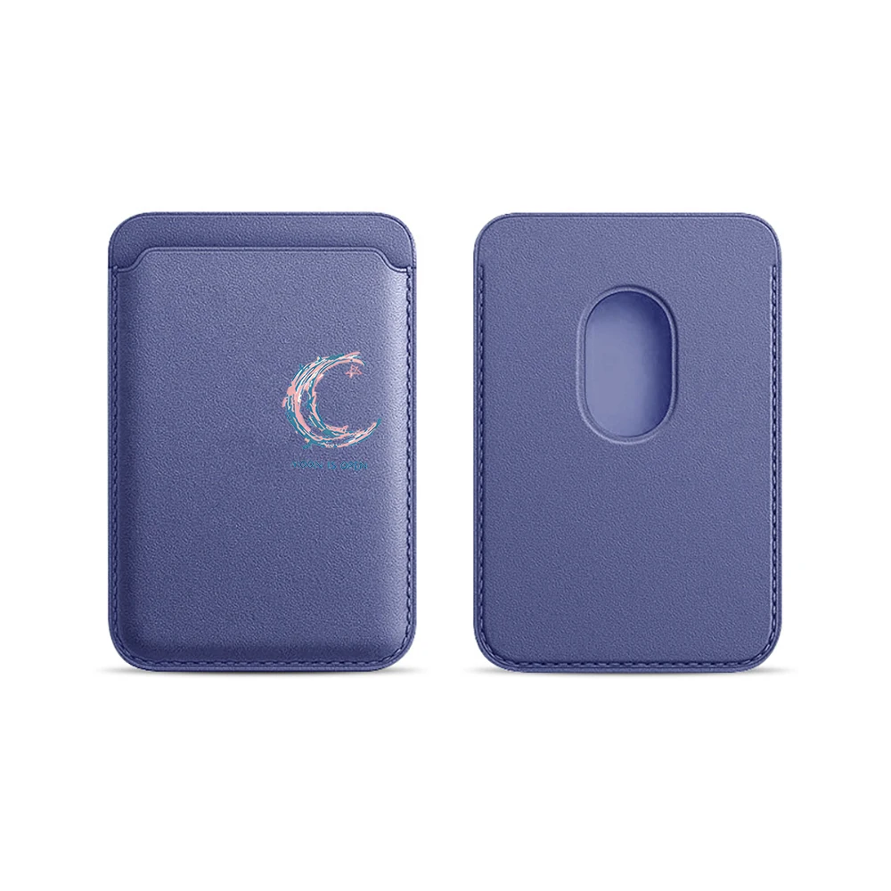 Minimalistisches Kunst-Mond-Leder-Kartenetui, Telefonkartenhalter für Magnetische Hülle, Geeignet für alle iPhone Magsafe Karten-Handyrückseiten-Taschen – Detail 20