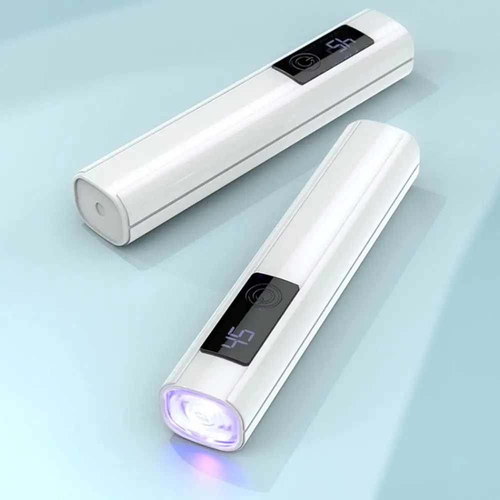 เครื่องอบเล็บขนาดเล็กแบบพกพา แห้งเร็ว ประหยัดพลังงาน สำหรับอบเล็บนิ้วเดียว ใช้หลอดไฟ LED แบบพกพา ใช้แสงยูวี สำหรับร้านทำเล็บ