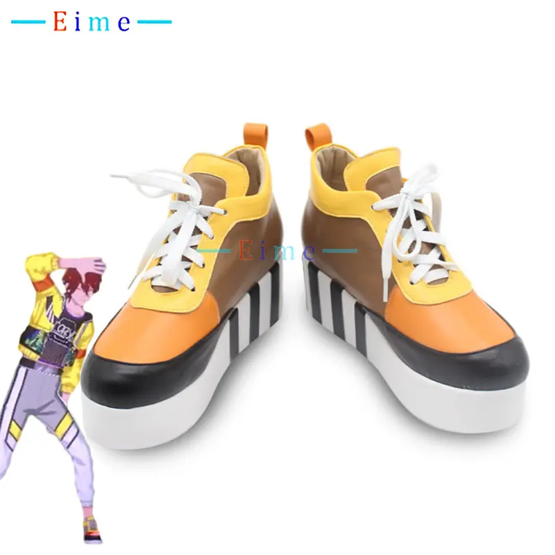 

Game Ensemble Stars Crazy B Amagi Rinne Cosplay Shoes PU Leather Shoes Halloween Carnival Boots Cosplay Props Custom Made