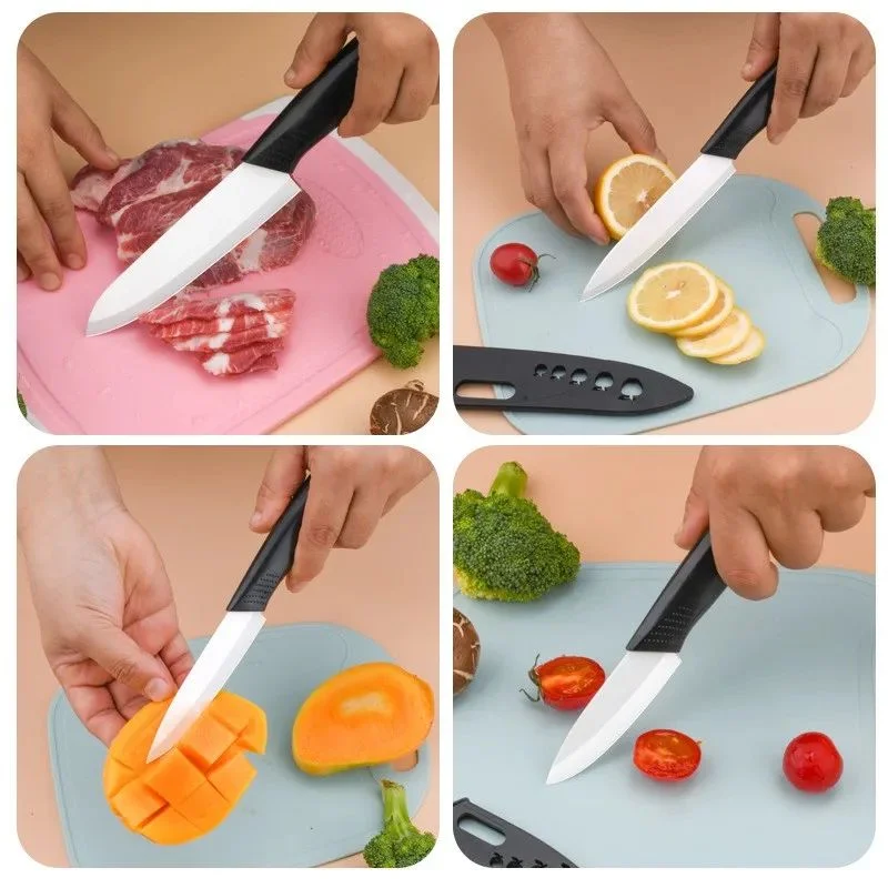 3/4/5 Inch Ceramic Knife Can Resist Oxidation Without Rust Fruit Knife Cover Portable Baby And Toddler Food Preparation Knivse view 5