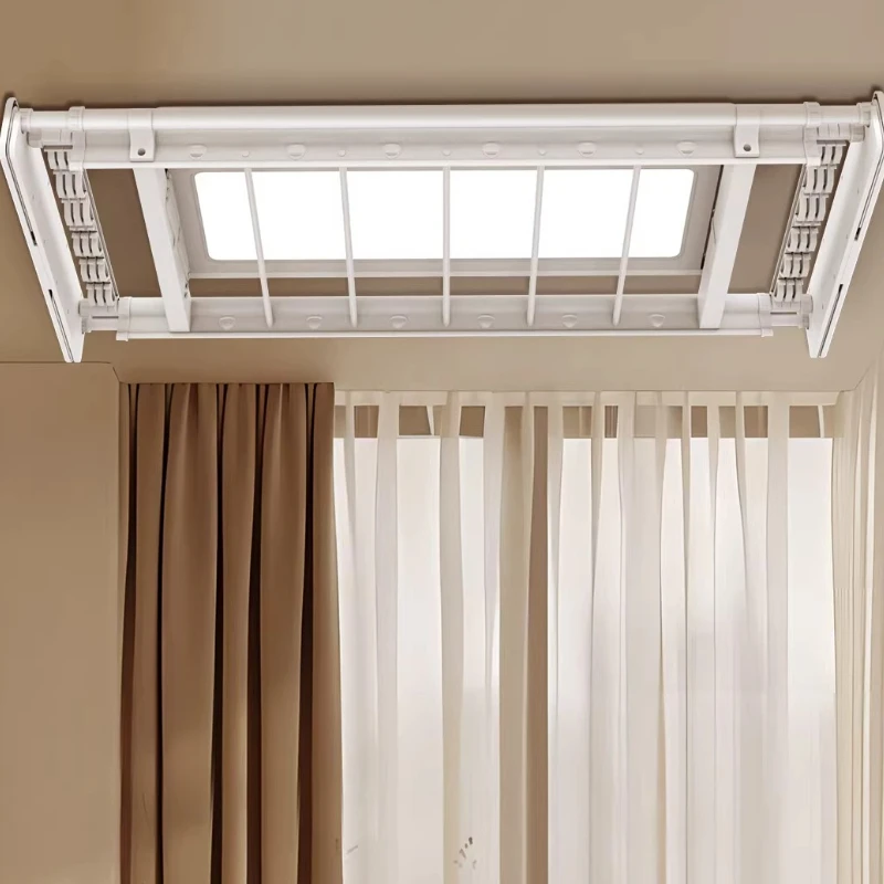 

Electric Drying Rack Remote Control Lifting Smart Balcony Automatic Side Installation Small Apartment