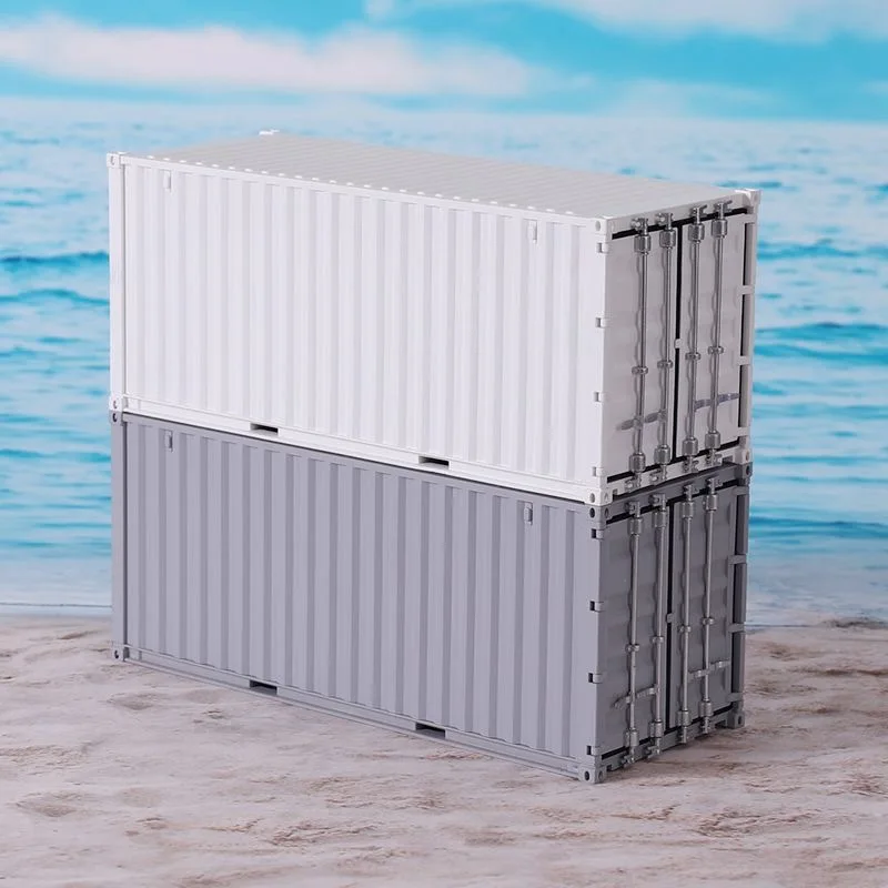 

Миниатюрная модель контейнера HO в масштабе 1/87, 20-футовый контейнер-фургон, ящик для хранения, аксессуары для DIY-сборки железнодорожных сцен, 1 шт.