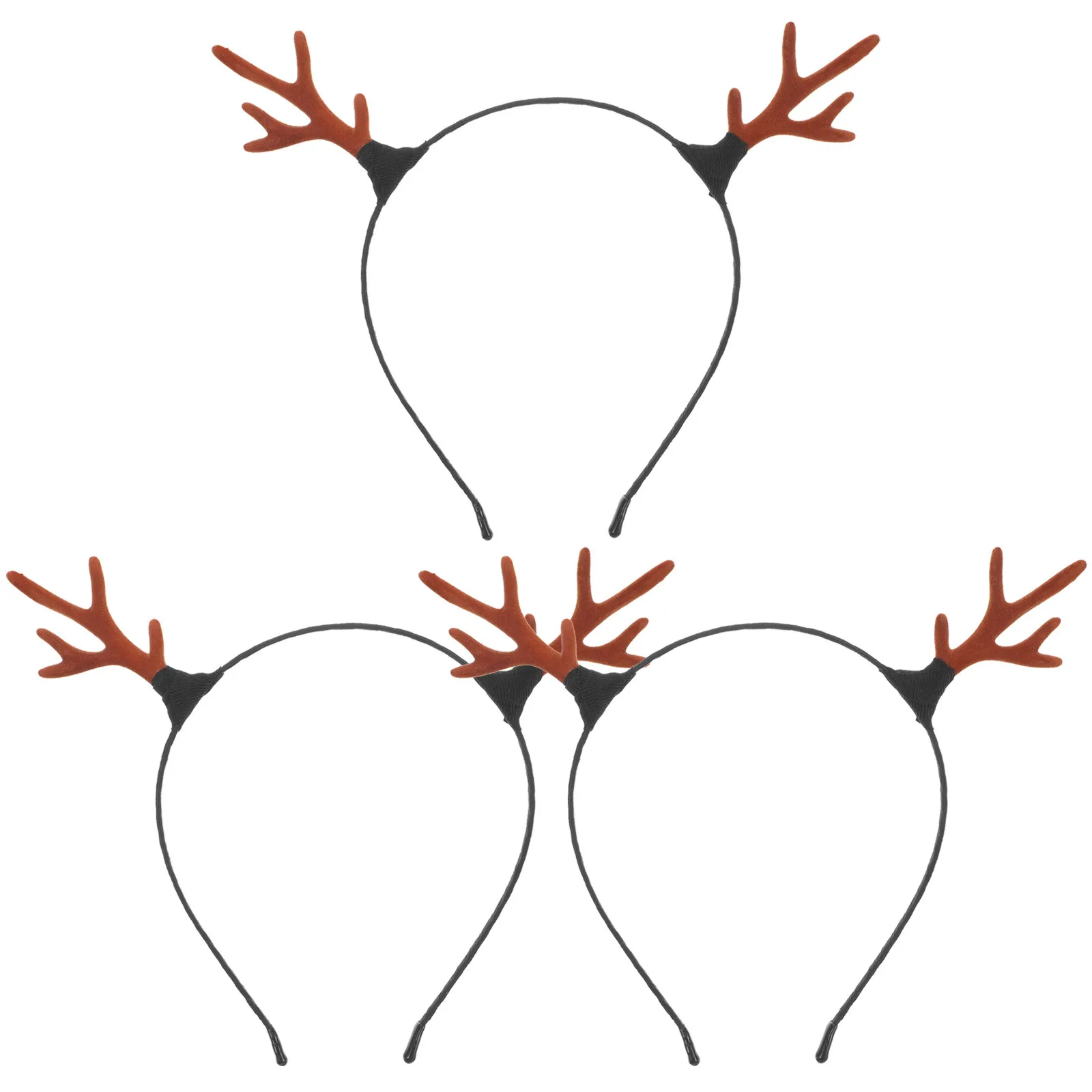 

3pcs Lightweight Metal Antler Headband For Cosplay Party Christmas Hair Accessories Headdress Photo Props Party Supplies