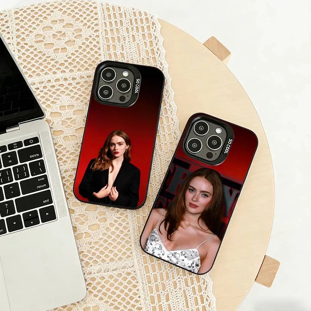 

A-Actress S-Sadie Sink Phone Case For iPhone 17,16,15,14,13,12,11 Plus,Pro Max,XS,Colored silver phone case
