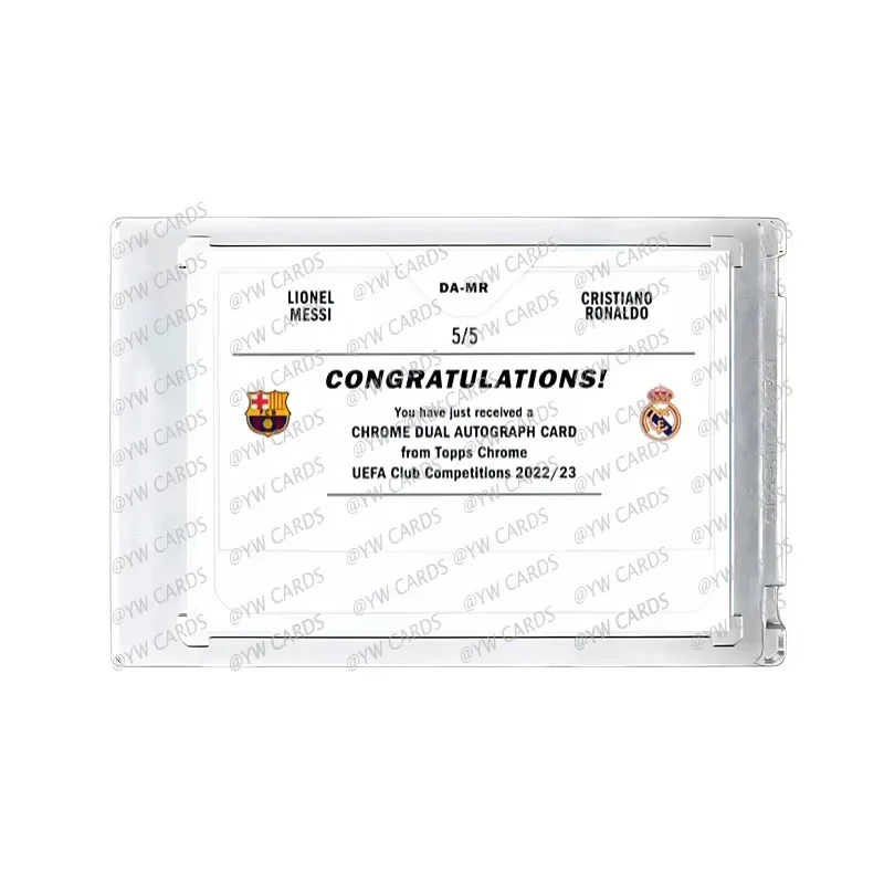 Panini Homemade Star DIY Card Messi Ronaldo Signed Collectible Card Christmas Birthday Present football Board games around