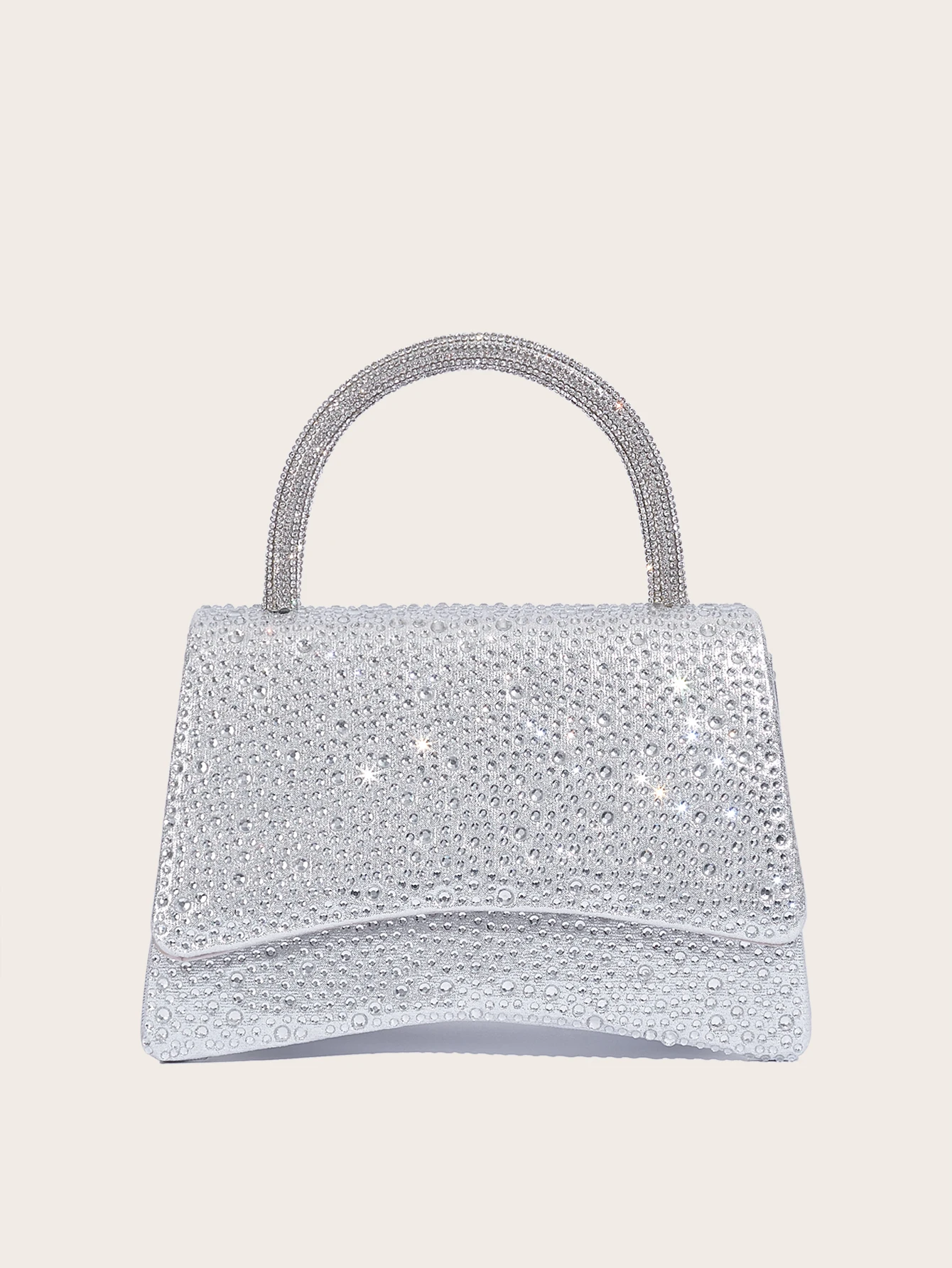 

@Evening Bag Rhinestone Bag Party Prom Silver Bag Fashion Shiny Handbag Black Women's Purse All-matching Chain Bag