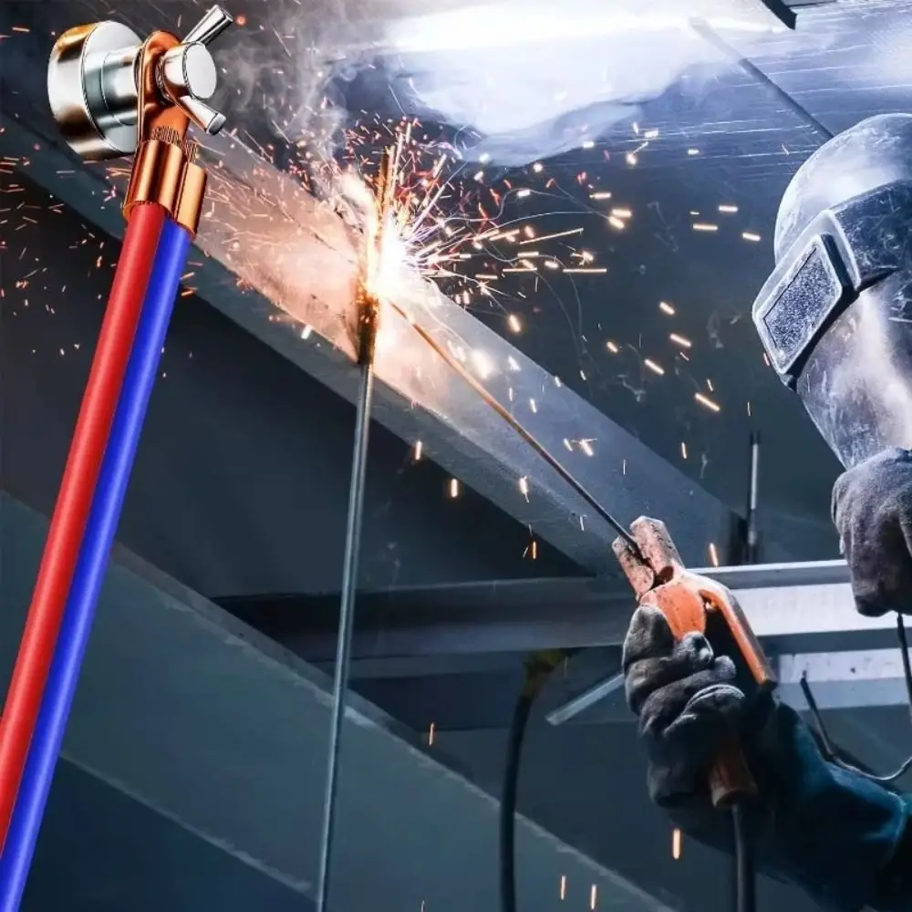 

Сильный магнитный сварочный зажим для заземления с одной головкой, безопасный магнит, сварное заземляющее устройство, медный электрод, мощный