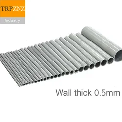 Tube Rond en Aluminium à Paroi Mince, 0.5mm, 6063, 3mm, 3.5mm, 4mm, 5mm, 6mm, 7mm, 8mm, 10mm à 30mm