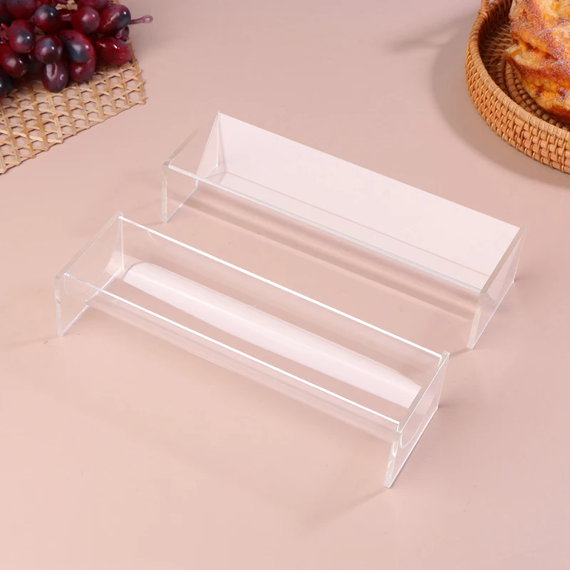 Clear Acrylic Cracker Tray Rectangular Cracker Dish Holder Biscuit Tray Food Display Stands For Party Appetizer Serving Tray