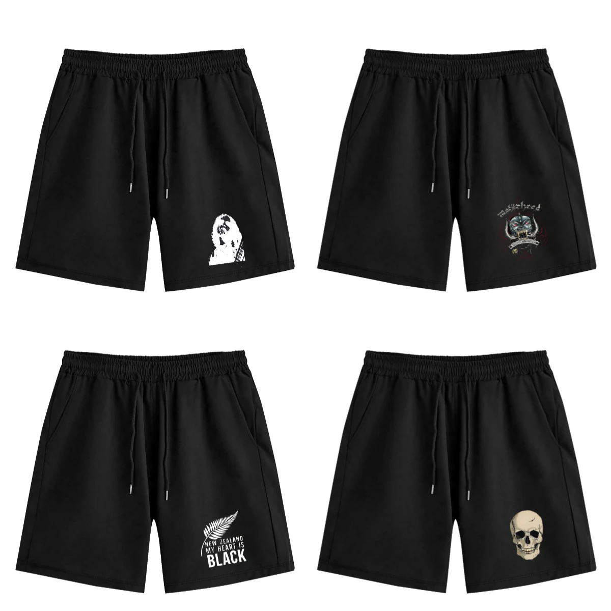 

2025 Summer New Summer Men's Training Running Quick-drying Printting Partner Casual Pants Men Beach Shorts Pure Colour Cotton