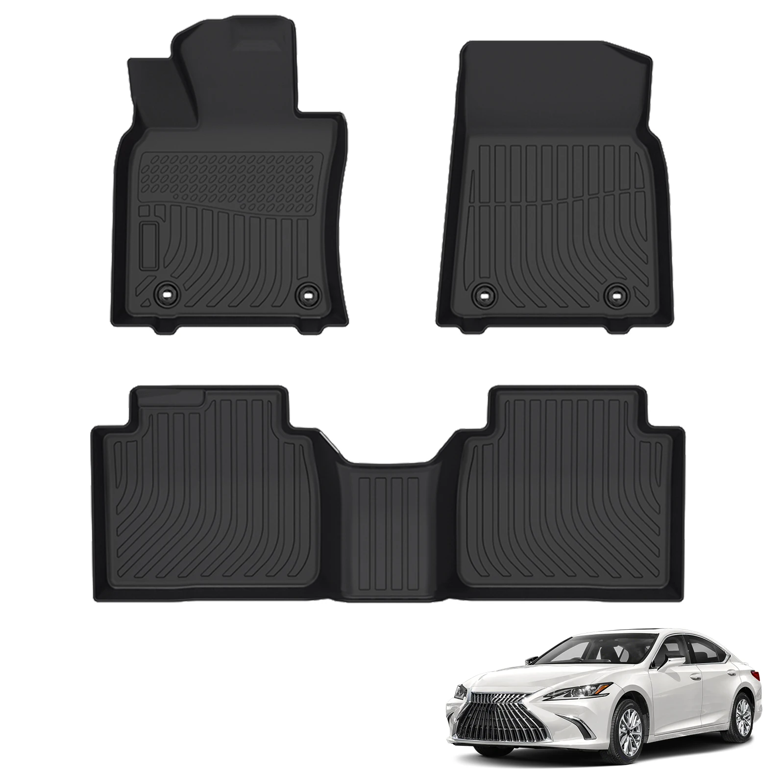 

All Weather TPE Floor Mats for Lexus ES 300h 2019-2025 All-Weather Heavy Duty
