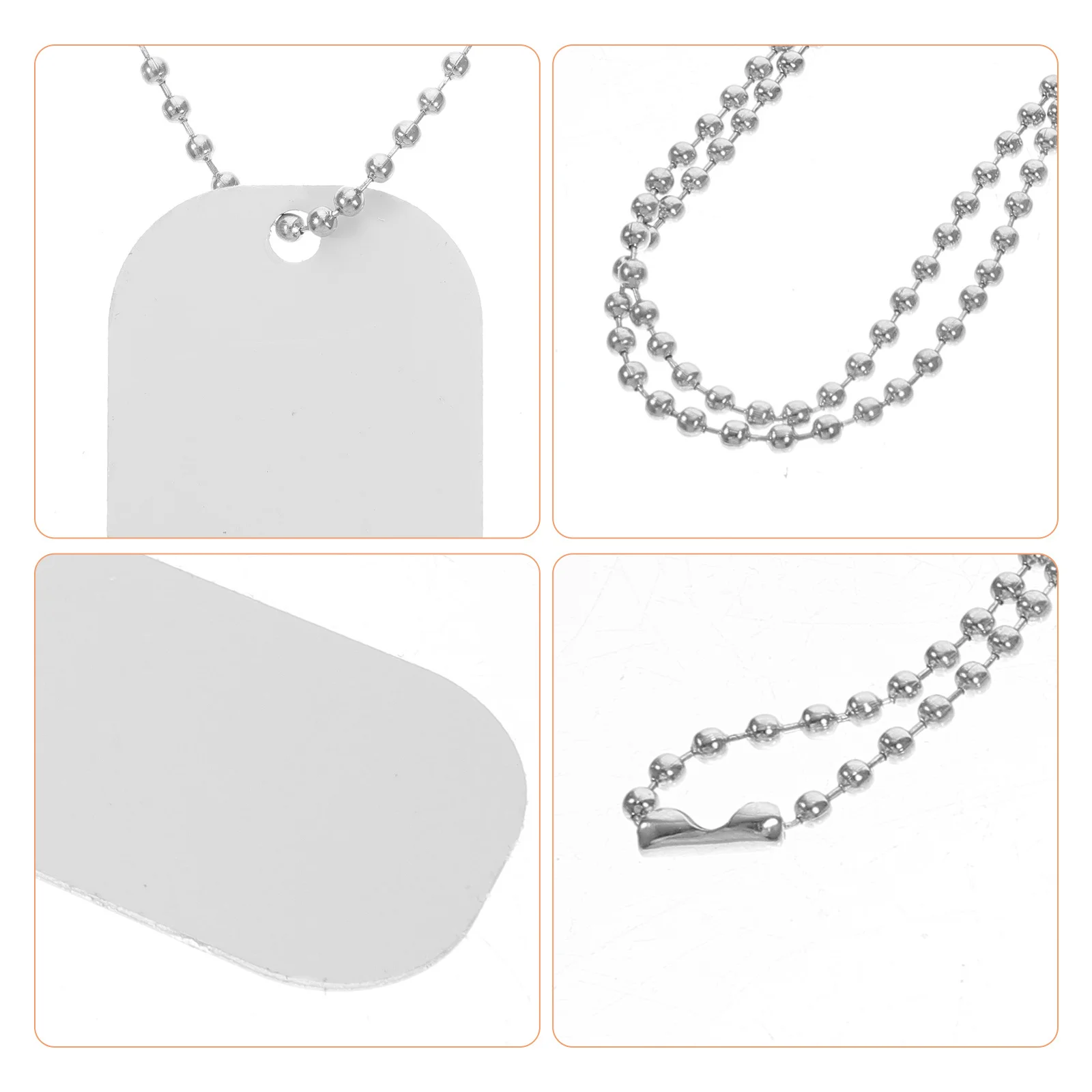 

1Set Pet Hanging Tags Sublimation Blank Metal Dog Tag Pendant for DIY Key Chains Heat Transfer Dog Tags Blanks