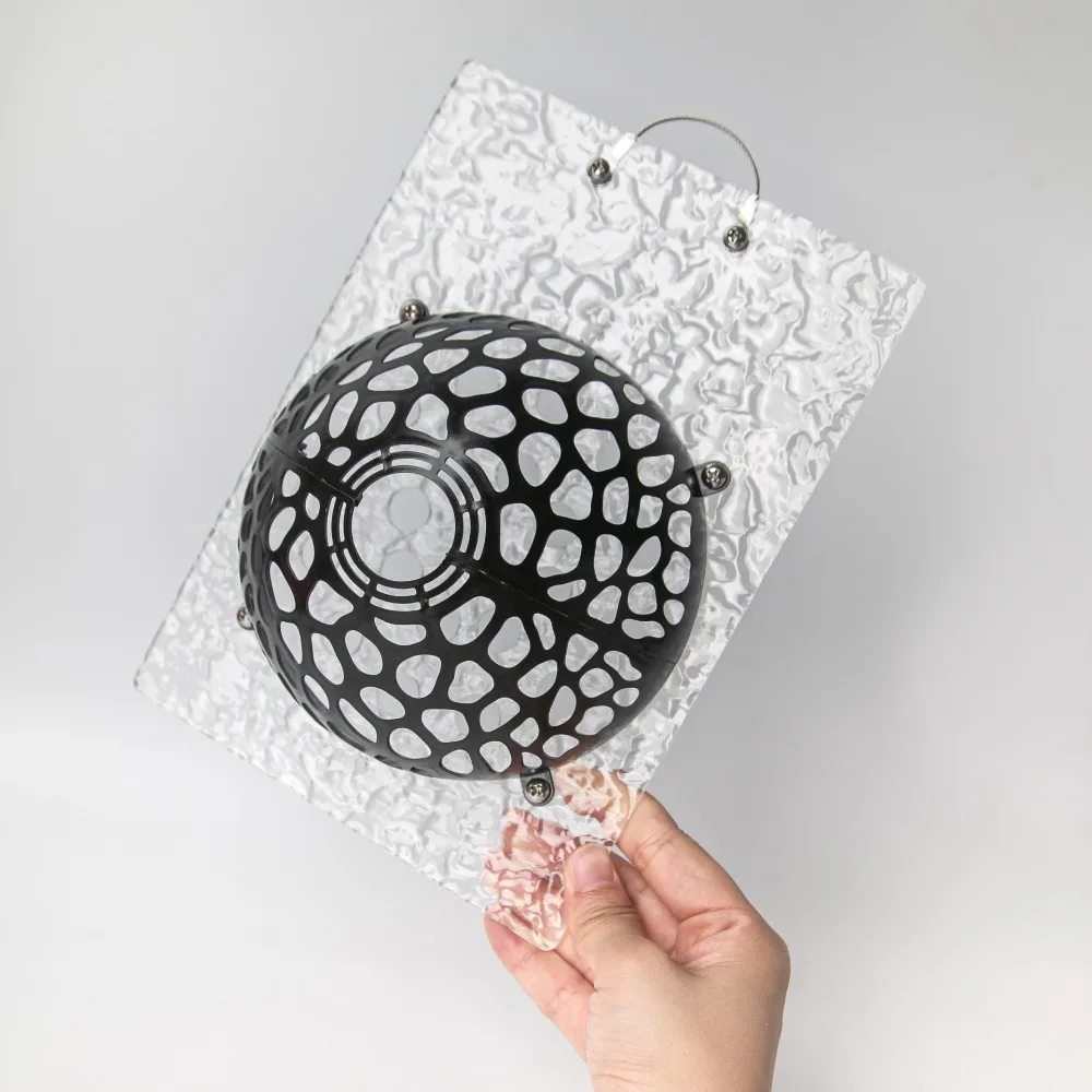 Hollowed Plants Soil Protector Cover Plastic Replaceable Floral Hole Cover Transparent Aquatic Plant Suspension Ball