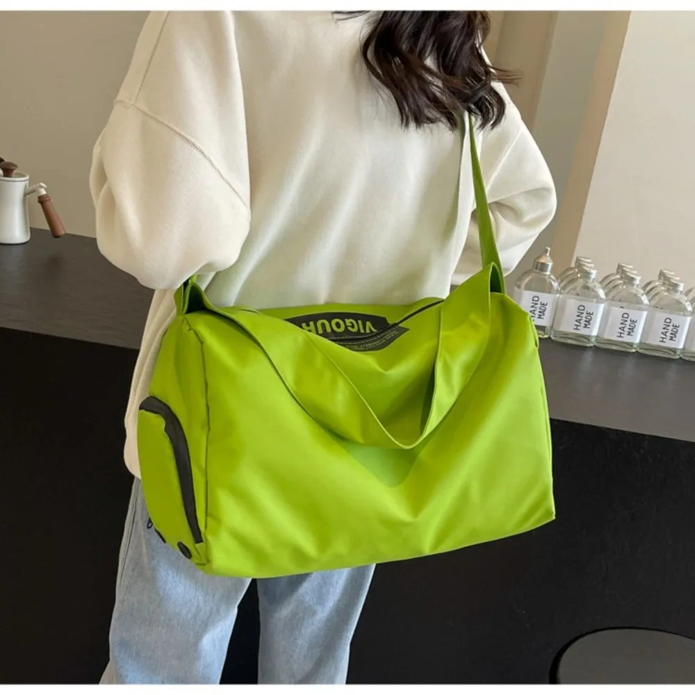 Bolso de hombro de viaje separado en seco y húmedo, bandolera de gran capacidad, bolso deportivo para Fitness, compartimento para zapatos, fácil de llevar